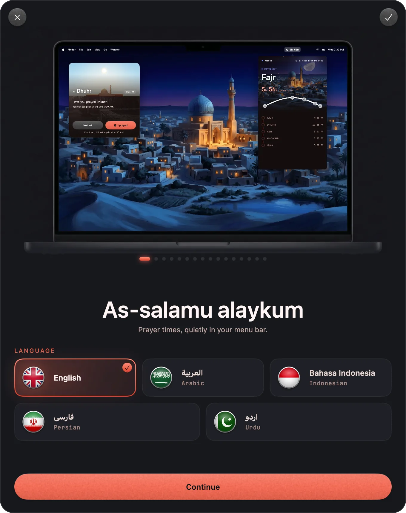 PrayerTimes Pro — Welcome guide